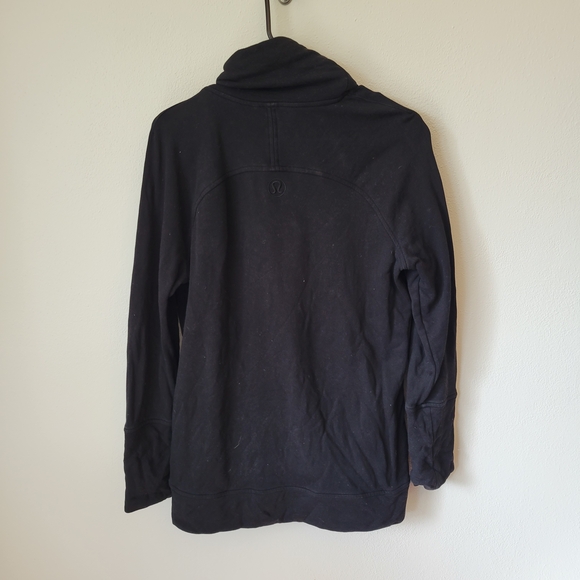 lululemon athletica To You Black Tunic Pullover with Kangaroo Pocket, Sz 8 - Picture 6 of 7
